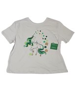“Lucky” Green Unicorn Girls Size XL (14-16) White T-shirt - £5.65 GBP