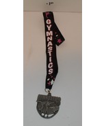 Gymnastic Award Medal Memorabilia Black Pink white - $14.80