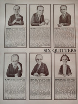 1965 Esquire Original Article with Portraits Famous Smokers and Quitters! - $10.80