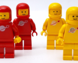 Lego Classic Space Lot of 6 Red Yellow Minifigures - £22.60 GBP