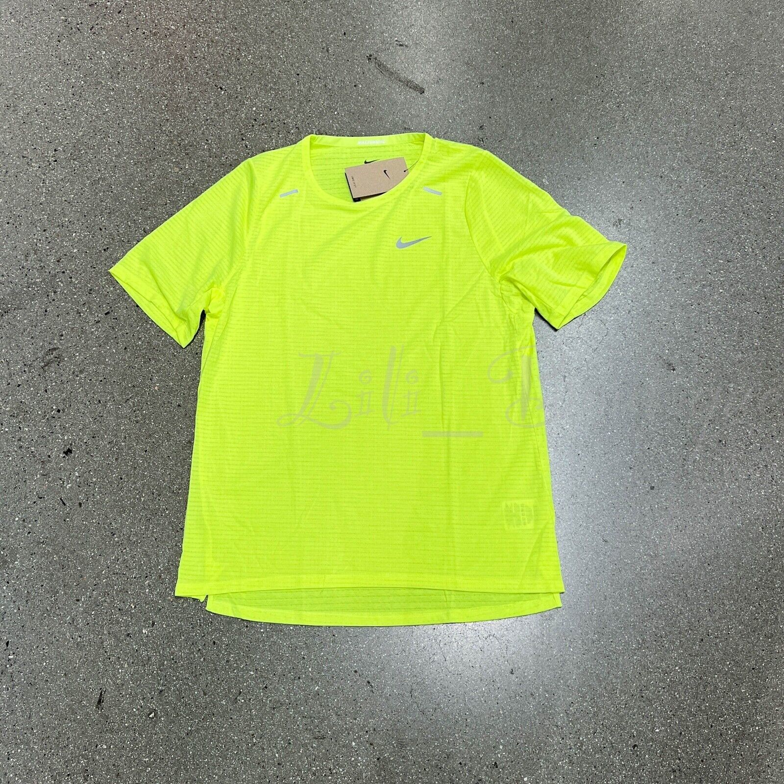 Primary image for NWT Nike DD1534-702 Men's Dri-Fit Rise 365 Running Training Top T-Shirt Volt XL