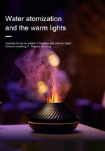 Volcanic Aroma Diffuser Essential Oil Lamp with Color Flame Night Light - £21.73 GBP