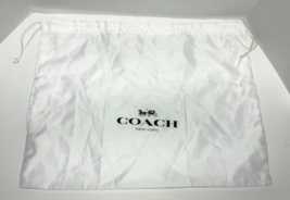 Coach NY White Satin Storage Duster Bag w/ Drawstring Size 19" x 15" - O... - $12.82