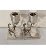 MCM Pair P Lopez G Mexican Sterling Silver 925 Candle Holders Sticks 4.5... - $9,408.20 MXN