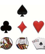 Poker, Playing Cards 7 pcs Metal Enamel Pin Set - New! King, Queen. Aces... - €10,35 EUR