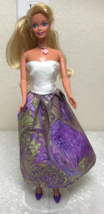1966 Mattel Barbie 11 1/2&quot; Doll Bendable Knees Blond Hair Handmade Outfit - £13.31 GBP