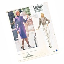 Vogue 2597 Bill Kaiserman Sewing Pattern Blouson Dress Top and Belt Miss... - $18.80