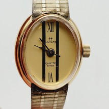 Vintage Hamilton Priscilla Quartz Ladies Wristwatch 1/40 10k Usa - £66.21 GBP