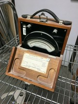 Welch Master type W meter 1.5 milliamp wood case 1960 3024E - $64.35