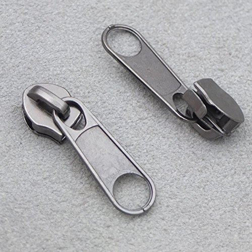 Bluemoona 100 Pcs - Slider Pull #5 Molded Zipper Puller 4 Repair Replace Kit Sto