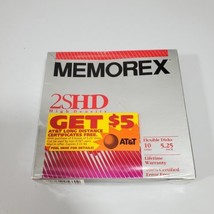 Memorex 2S/HD Double Sided High Density 5.25" Flexible Floppy Disks 10Pack - $17.41