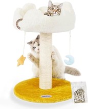 Cat Activity Tree Scratching Post With Cloud Bed &amp; 2 Toys For All Kinds Of Cats - £27.23 GBP