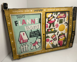 Vintage Davis Flannel board with Gay press on Pictures new box has wear - £14.62 GBP