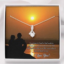 Express Your Love Gifts to My Girlfriend You Have My Heart Message Card w Mahoga - $64.30