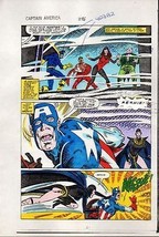 1984 Captain America 296 page 21 original Marvel colorists color guide c... - $44.36