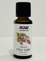 Clarty Sage NOW Foods Essential Oil 1oz. 100% Pure Essential Oil Best by 03/2025 - £11.87 GBP