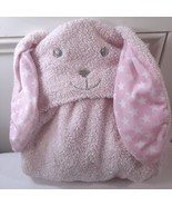 Stephan Baby pink bunny Hooded blanket rabbit white stars Bath Towel Ste... - $12.00