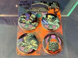 Universal Studios Halloween Horror Nights Pin Button Set of 4 HHN31 2022... - £13.07 GBP