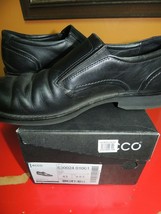 Used ECCO Biarritz Black Loafer Oxford Dress Shoe EUR 43 US 9.5 EEE Extr... - $234.51 MXN