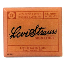 Levi Strauss Signature Label Pin Denim Tag Style San Francisco Levi&#39;s Jeans - $12.99