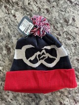 Five1Four Supply Adult Ski Goggles Beanie Pompom Winter Snow Hat Red Blue NWT - £15.50 GBP
