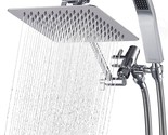 The G-Promise All Metal 8&quot; Dual Sq\. Shower Head Combo With Rain Shower ... - $100.96