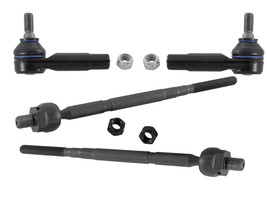 4 Pcs Inner Outer Tie Rods For Volkswagen Golf Jetta Rack Ends Steering Parts  - £45.88 GBP