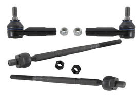 4 Pcs Inner Outer Tie Rods For Volkswagen Golf Jetta Rack Ends Steering ... - £46.23 GBP