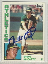 steve mccatty signed autographed card 1984 topps - $10.03