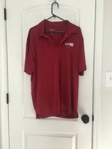  Sport-Tek Men’s Polo Shirt Lead19 Africa Size 2XL Activewear Burgundy  - £27.23 GBP