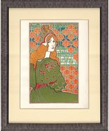 Rare Original 1897  &quot;JANE” by LOUIS RHEAD – L&#39;Estampe Moderne – Custom F... - $685.31
