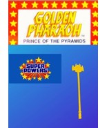 Custom Super Powers GOLDEN PHARAOH  STAFF ACCESSORY  - $14.99