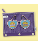 YOOBI BURGER SUNNIES SUNGLASSES ZIP PENCIL CASE PURPLE SUNGLASSES NWT - $13.56 CAD