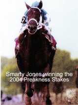 2004 - SMARTY JONES winning the Preakness Stakes - Head On  - 8&quot; x 10&quot; - £15.98 GBP