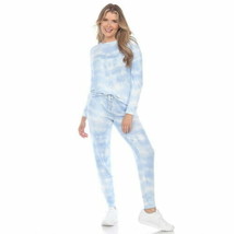Roudelain Womens Drop Shoulder Hoodie and Slim Leg Pant Lounge Set Large - $16.93
