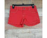 Jou Jou Denim Shorts Juniors Size 5/6 red Ti25 - $8.41