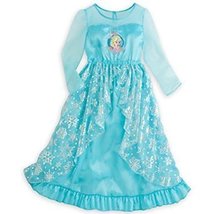 Disney Store Frozen Elsa Blue Nightgown - 2015 Version - Size 5/6 - £39.41 GBP
