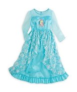 Disney Store Frozen Elsa Blue Nightgown - 2015 Version - Size 5/6 - £39.62 GBP