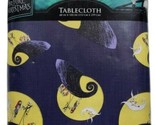Disney Vinyl Tablecloth The Nightmare Before Christmas 60x102” Blue New - $13.85