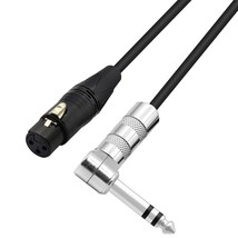 For Speakers, Stages, Djs, And More, Pngknyocn 1/4 To Xlr Cable 90 Degre... - £25.91 GBP