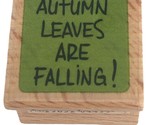 Doodles & Design Rubber Stamp Autumn Leaves Are Falling Word Phrases Card Making