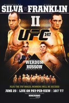UFC 147 Fight Poster 11x17 Inches - Wanderlei Silva vs Rich Franklin 2 | NEW - £12.75 GBP