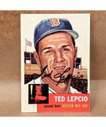 1953 Topps #18 Ted Lepcio SIGNED Boston Red Sox Autograph Card - £15.69 GBP