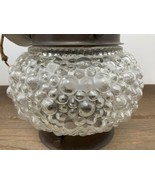 Antique Light Fixture Ceiling Thick Bubble Glass Architectural Salvage R... - $173.20