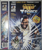 Mr. T &amp; The T-Force, Issues #1 &amp; 2 (Now Comics, 1993) POLYBAGGED With Cards - £9.02 GBP