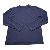 Champion Sweatshirt Mens M Blue Long Sleeve Crew Neck Stretch Embroidere... - $25.62