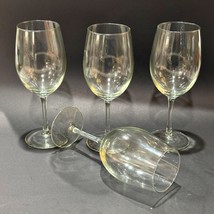 Clear Glass Wine Glasses Unbranded 16 OZ 8 3/4 Inches Everyday Set of 4 Vintage - £10.74 GBP