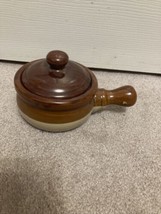 TERRA COTA SUGAR BOWL WITH HANDLE - $14.60