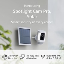 Introducing The White Ring Spotlight Cam Pro With Solar | 3D Motion Detection, - £259.70 GBP