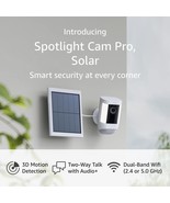 Introducing The White Ring Spotlight Cam Pro With Solar | 3D Motion Dete... - £256.76 GBP